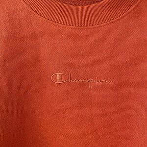 Champion Orange Reverse Weave Crewneck